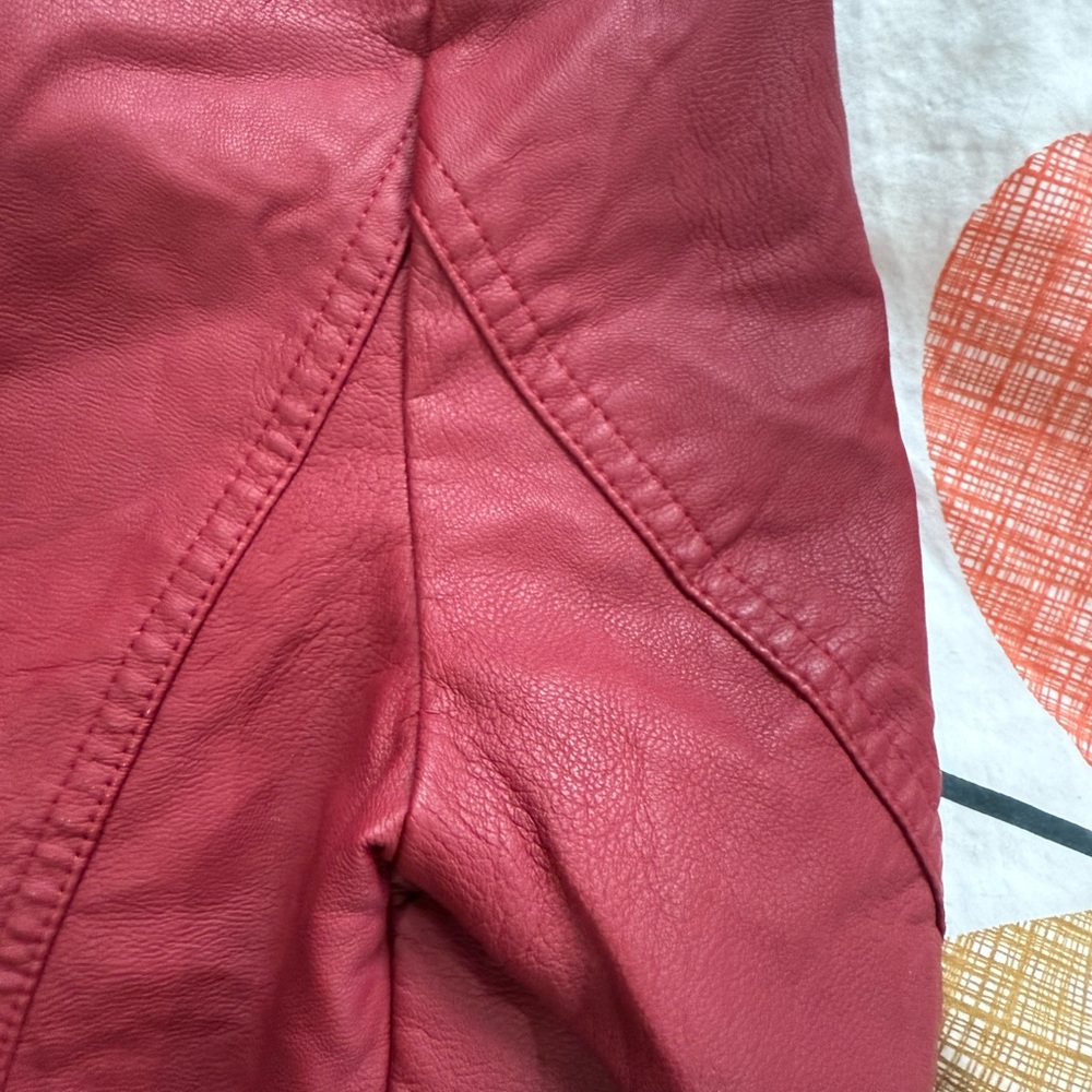 Baccini Deep Red Leather Jacket - image 8